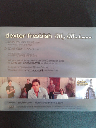Dexter Freebish : My Madonna  (CD, Single, Promo)