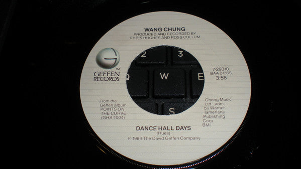 Wang Chung : Dance Hall Days (7", Single, Jac)