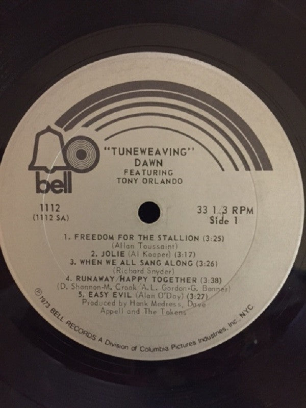 Dawn (5) Featuring Tony Orlando : Tuneweaving (LP, Album)