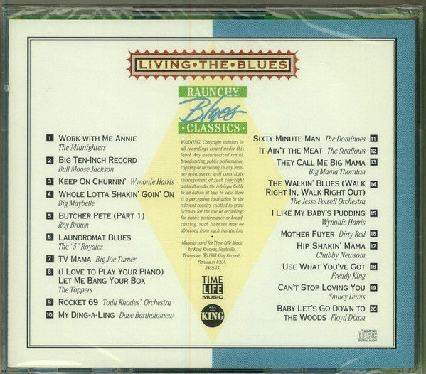 Various : Living The Blues - Raunchy Blues Classics (CD, Comp)