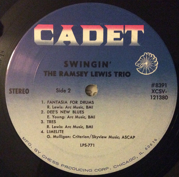 The Ramsey Lewis Trio : Swingin' (LP, Album)