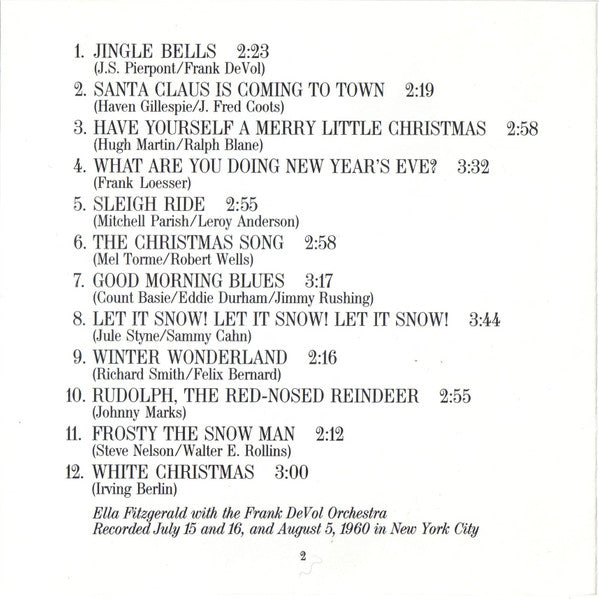 Ella Fitzgerald : Ella Wishes You A Swinging Christmas (CD, Album, RE, RM)