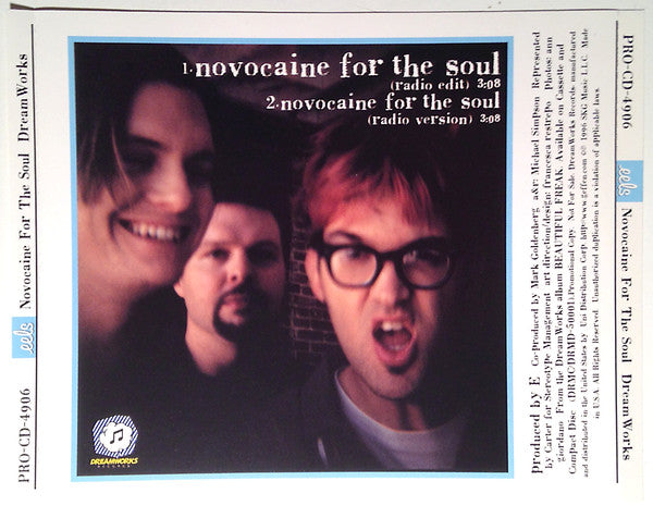 Eels : Novocaine For The Soul (CD, Single, Promo)