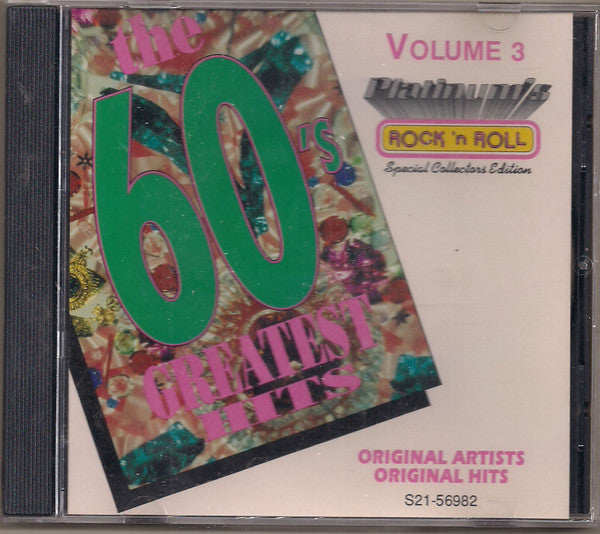 Various : The 60's Greatest Hits, Volume 3 (CD, Comp)