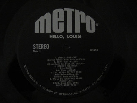 Louis Armstrong : Hello, Louis! (LP, Comp)