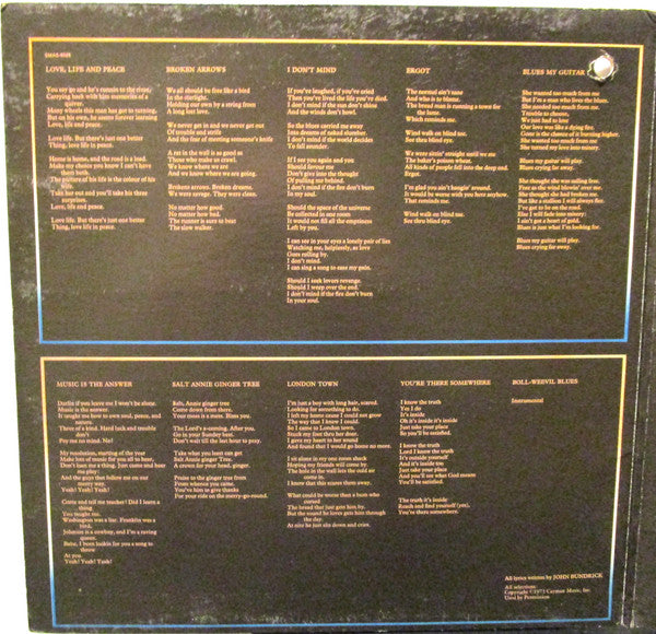 John "Rabbit" Bundrick : Broken Arrows (LP, Album)