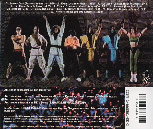 The Immortals : Mortal Kombat (The Album) (CD, Album)
