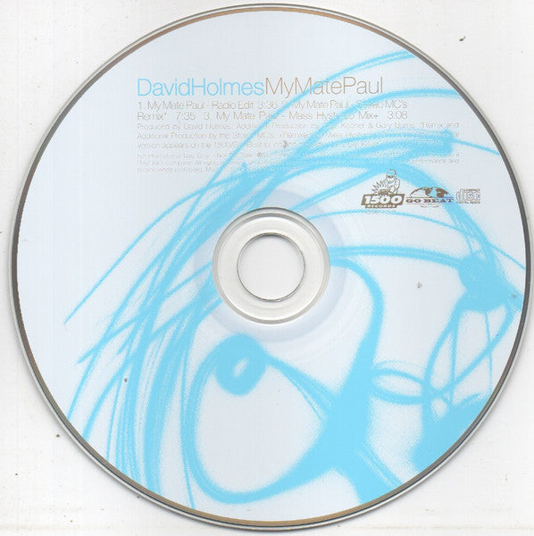 David Holmes : My Mate Paul (CD, Single, Promo)