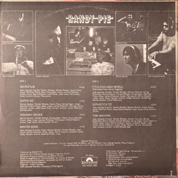 Randy Pie : Randy Pie (LP, Album, All)