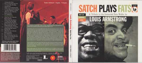 Louis Armstrong And His All-Stars : Satch Plays Fats: A Tribute To The Immortal Fats Waller By Louis Armstrong And His All-Stars (CD, Album, RE, RM, Dig)