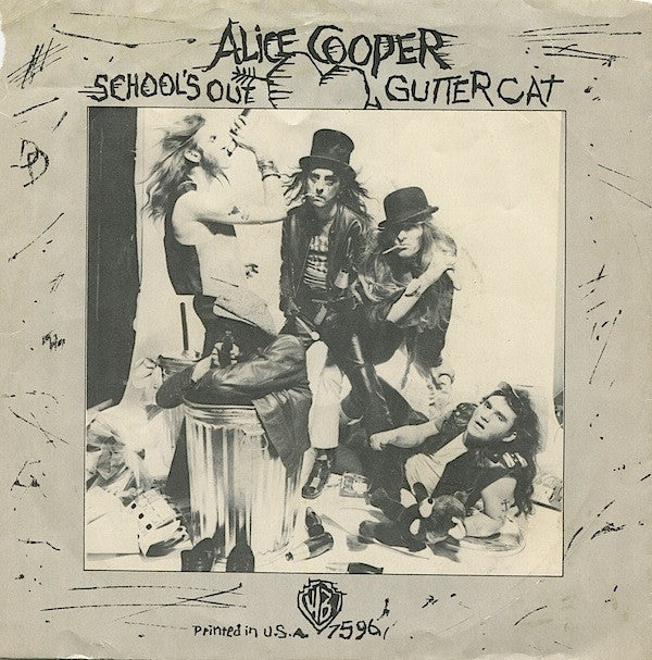 Alice Cooper : School's Out / Gutter Cat (7", Single, Styrene, Ter)