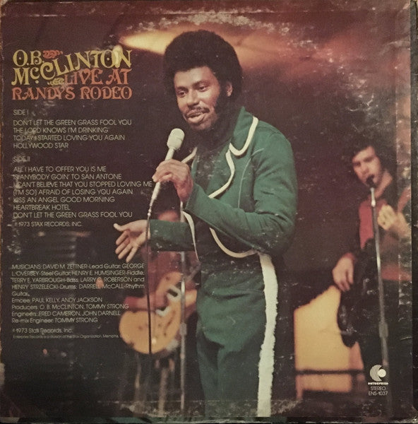 Obie McClinton : Live At Randy's Rodeo (LP, Album, Promo)