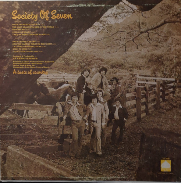 Society Of Seven : A Taste Of Country (LP, Album, S/Edition, Mon)