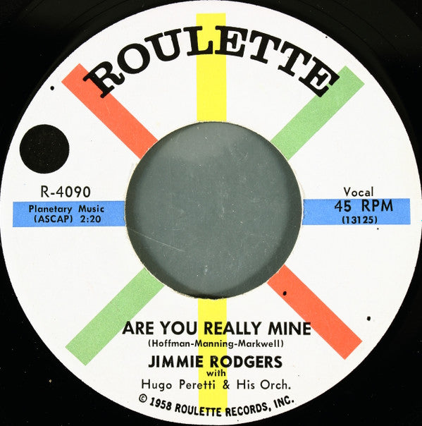 Jimmie Rodgers (2) : Are You Really Mine / The Wizard (7", Single)