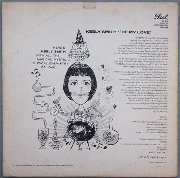 Keely Smith : Be My Love (LP, Album, Mono, Ind)