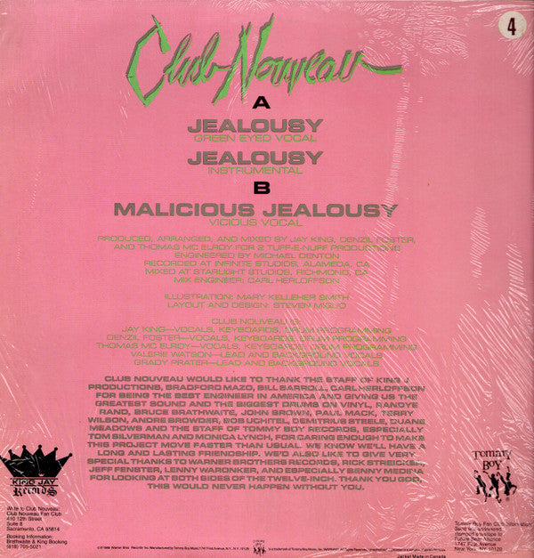 Club Nouveau : Jealousy (12")