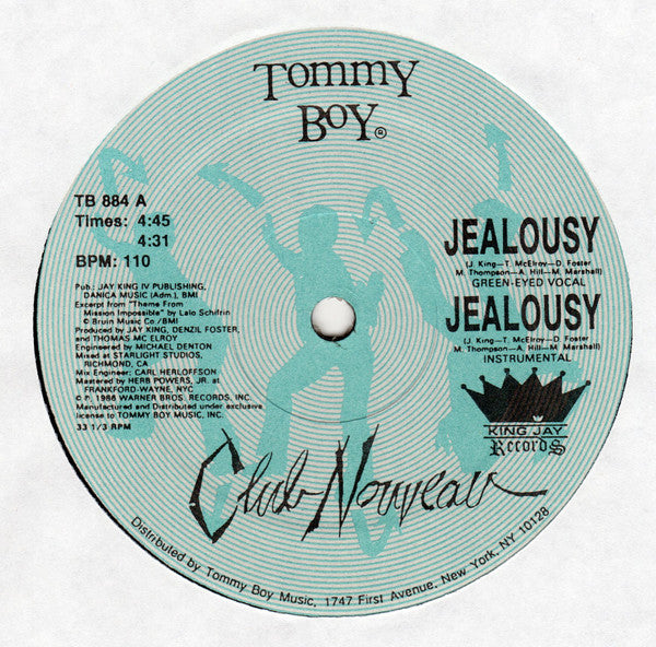 Club Nouveau : Jealousy (12")