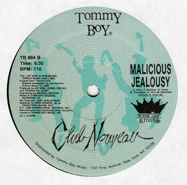 Club Nouveau : Jealousy (12")