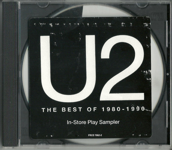 U2 : Selections From U2 The Best Of 1980 - 1990 (CD, Comp, Promo, Smplr)