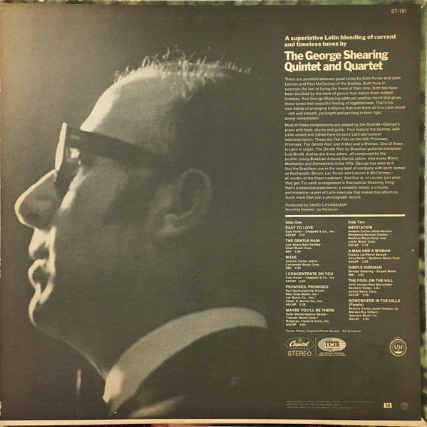 George Shearing : The Fool On The Hill (LP, Album)