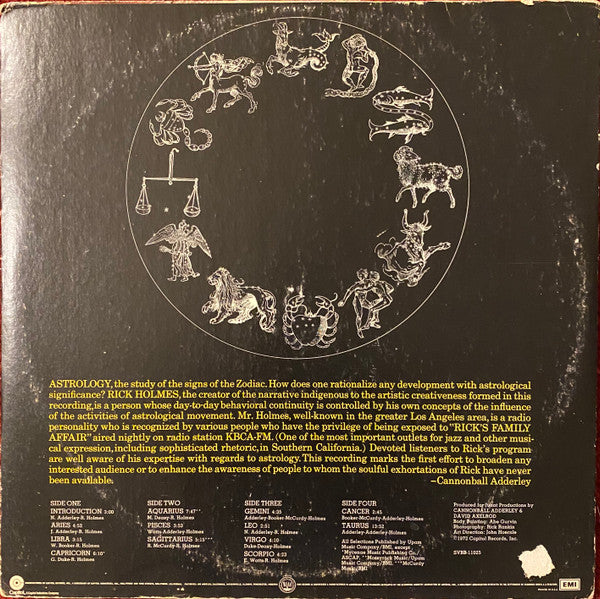 Cannonball Adderley, Rick Holmes, Nat Adderley Sextet : Soul Zodiac (2xLP, Album, RP, Jac)