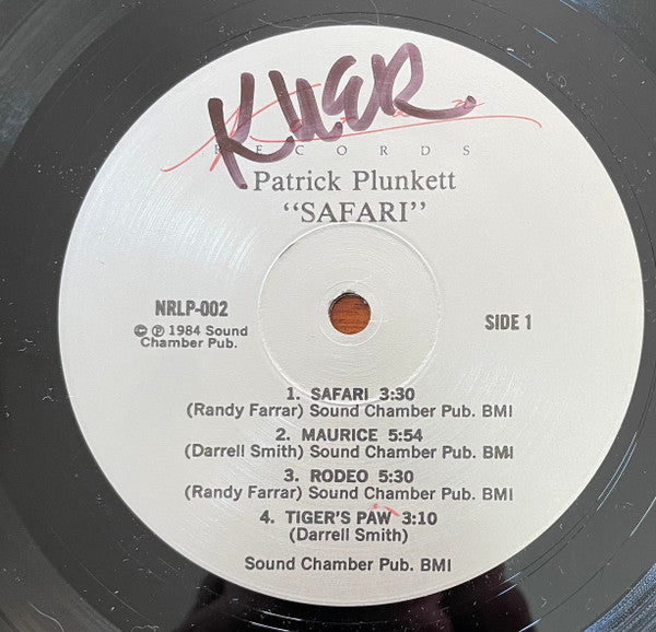 Patrick Plunkett : Safari (LP, Album)