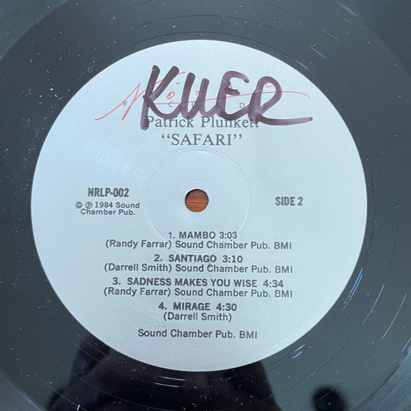 Patrick Plunkett : Safari (LP, Album)