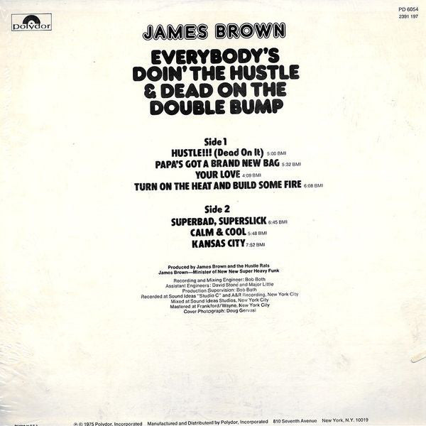 James Brown : Everybody's Doin' The Hustle & Dead On The Double Bump (LP, Album)