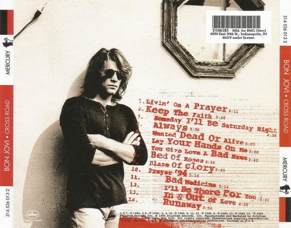 Bon Jovi : Cross Road (CD, Comp, Club, RE, UML)