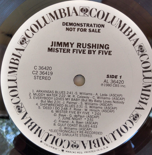Jimmy Rushing : Mr. Five By Five (2xLP, Album, Comp, Promo, Gat)