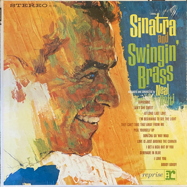 Frank Sinatra : Sinatra And Swingin' Brass (LP, Album, RE, RP, Pit)