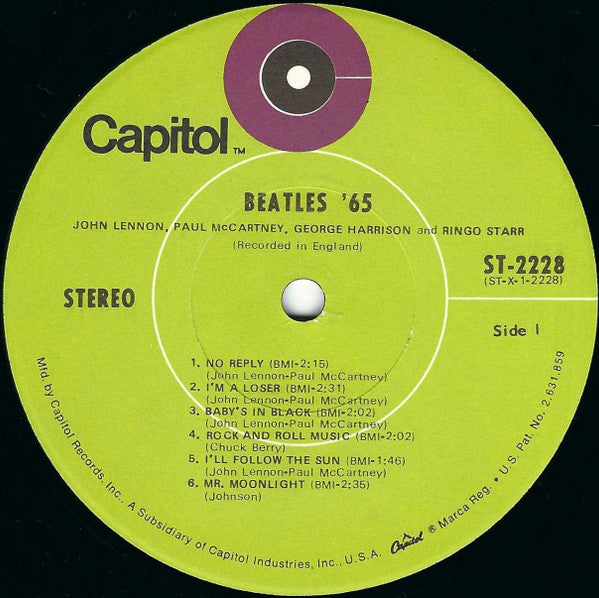 The Beatles : Beatles '65 (LP, Album, RP, Lim)