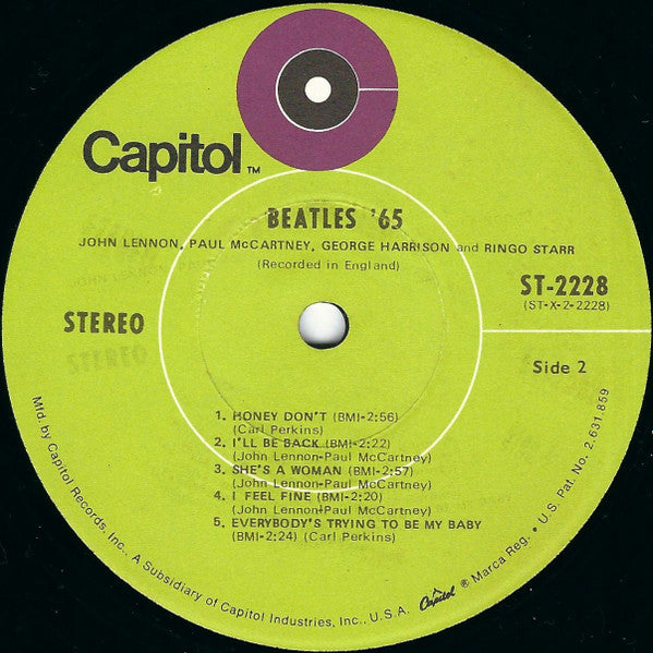 The Beatles : Beatles '65 (LP, Album, RP, Lim)