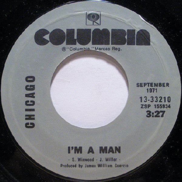 Chicago (2) : I'm A Man / Colour My World (7", Single, RE)