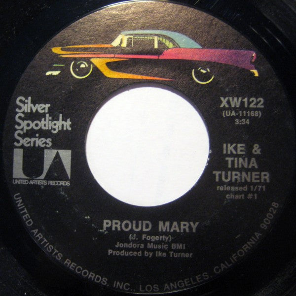 Ike & Tina Turner : Proud Mary / Tra La La La La (7", RE)
