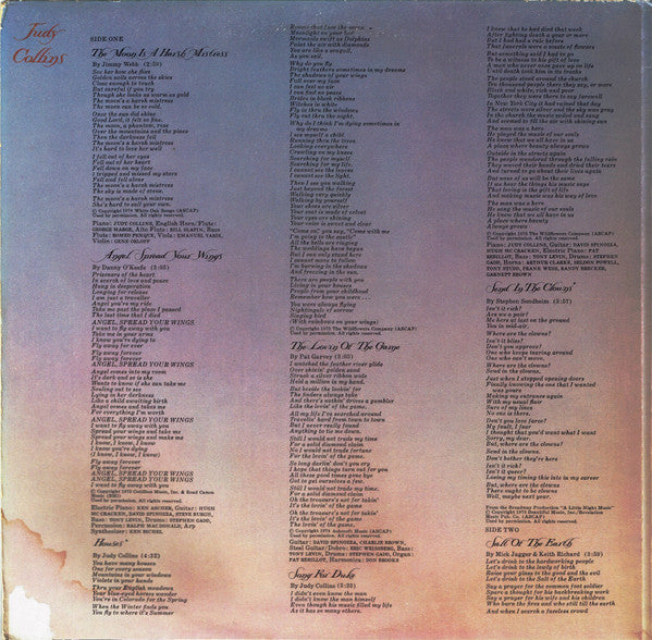 Judy Collins : Judith (LP, Album, CTH)