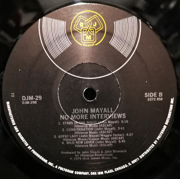 John Mayall : No More Interviews (LP, Album)
