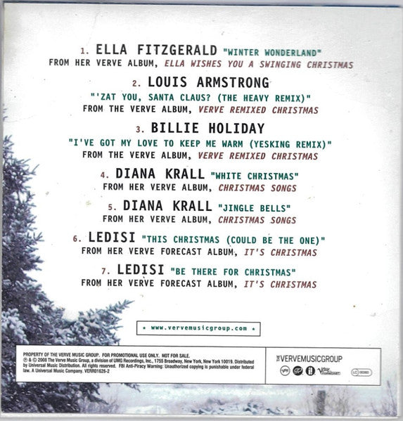 Various : A Little Verve For Christmas (CD, Comp, Promo)