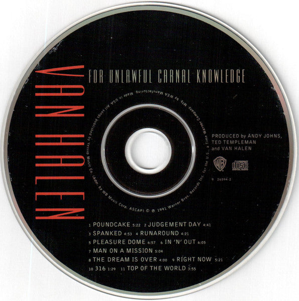 Van Halen : For Unlawful Carnal Knowledge (CD, Album)
