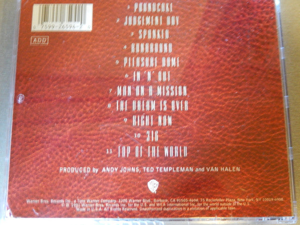 Van Halen : For Unlawful Carnal Knowledge (CD, Album, SRC)