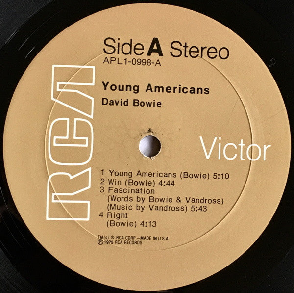 David Bowie : Young Americans (LP, Album, Hol)