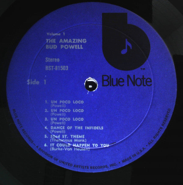 Bud Powell : The Amazing Bud Powell, Volume 1 (LP, Album, RE)