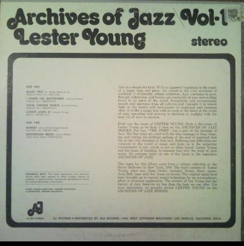 Lester Young : Archives Of Jazz Vol 1 (LP)