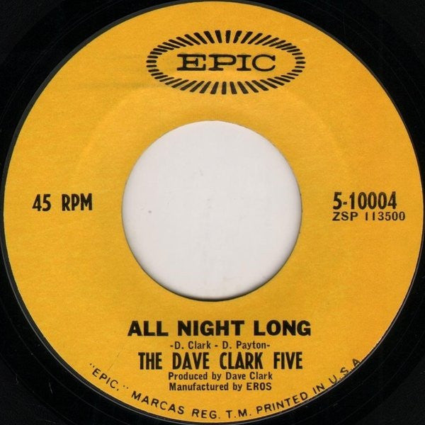 The Dave Clark Five : Try Too Hard / All Night Long (7", Single, Styrene, Pit)