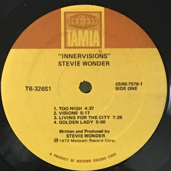 Stevie Wonder : Innervisions (LP, Album, Gat)