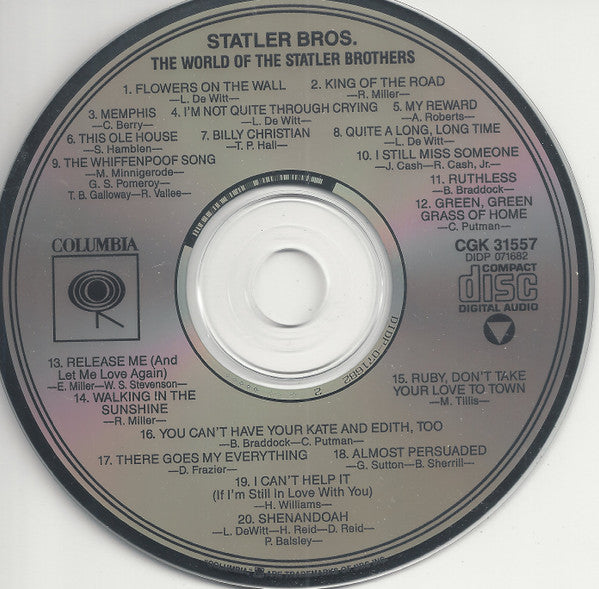 The Statler Brothers : The World Of The Statler Brothers (CD, Comp, RE)