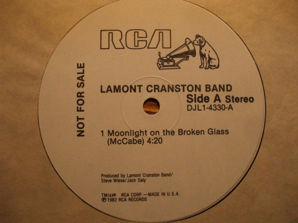 Lamont Cranston Band : Moonlight On The Broken Glass (12", EP, Promo)