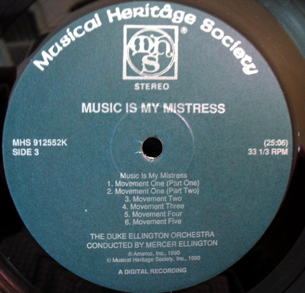 The Duke Ellington Orchestra : Music Is My Mistress (2xLP, Album)