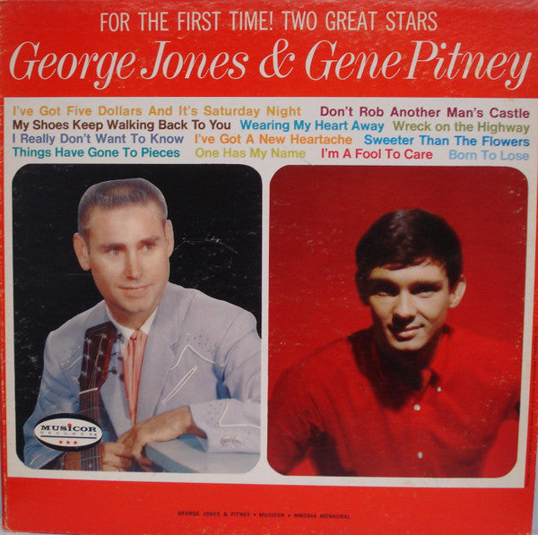 George Jones (2) And Gene Pitney : George Jones & Gene Pitney (LP, Mono, Pit)