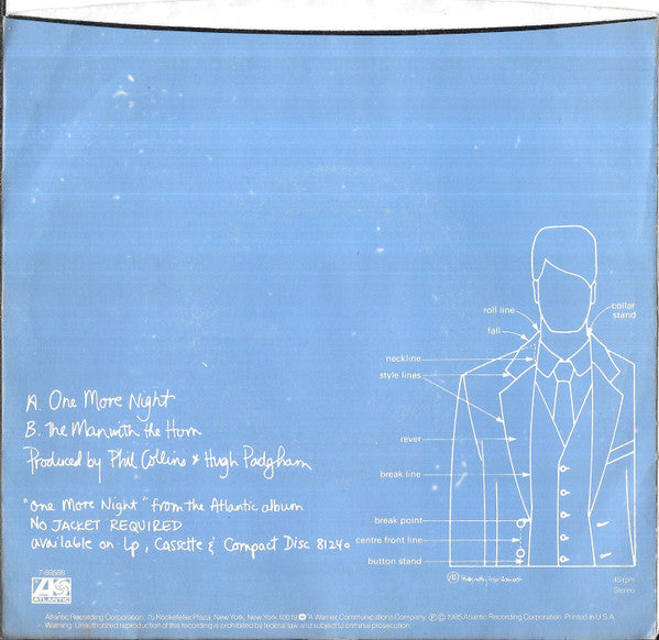 Phil Collins : One More Night (7", Spe)